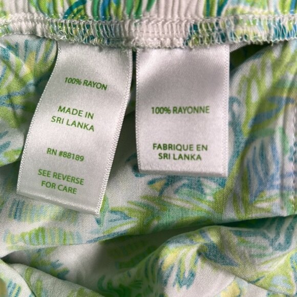 Lilly Pulitzer Fresh Citrus Keep Palm Katia ShortsSize XL - Picture 5 of 5
